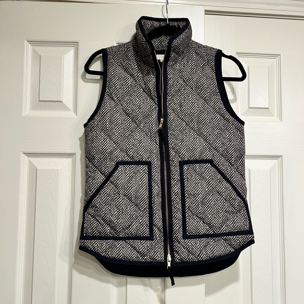 J Crew herringbone vest XXS